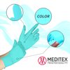 Meditex Meditex G4 (Case), Nitrile Exam Gloves, 4 mil Palm, Nitrile, Powder-Free, M, 1 PK, Ice Blue M